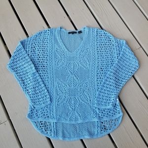 L Baby Blue sweater by Jeanne Pierre